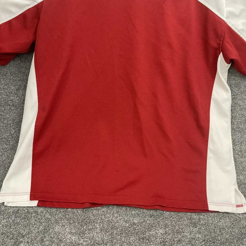 Nike Elite Team Stanford Shirt Mens Sz XL Warm Up Button Up Red Basketball